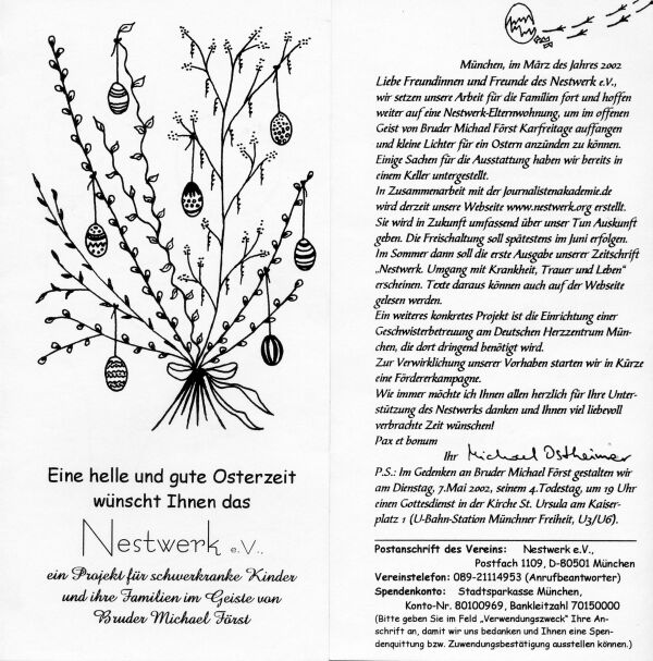 Rundbrief Ostern 2002