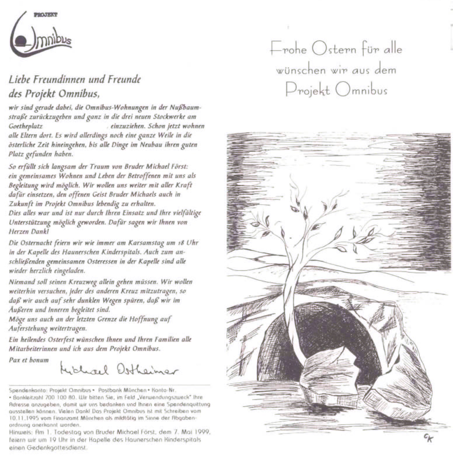 Rundbrief Ostern 1999